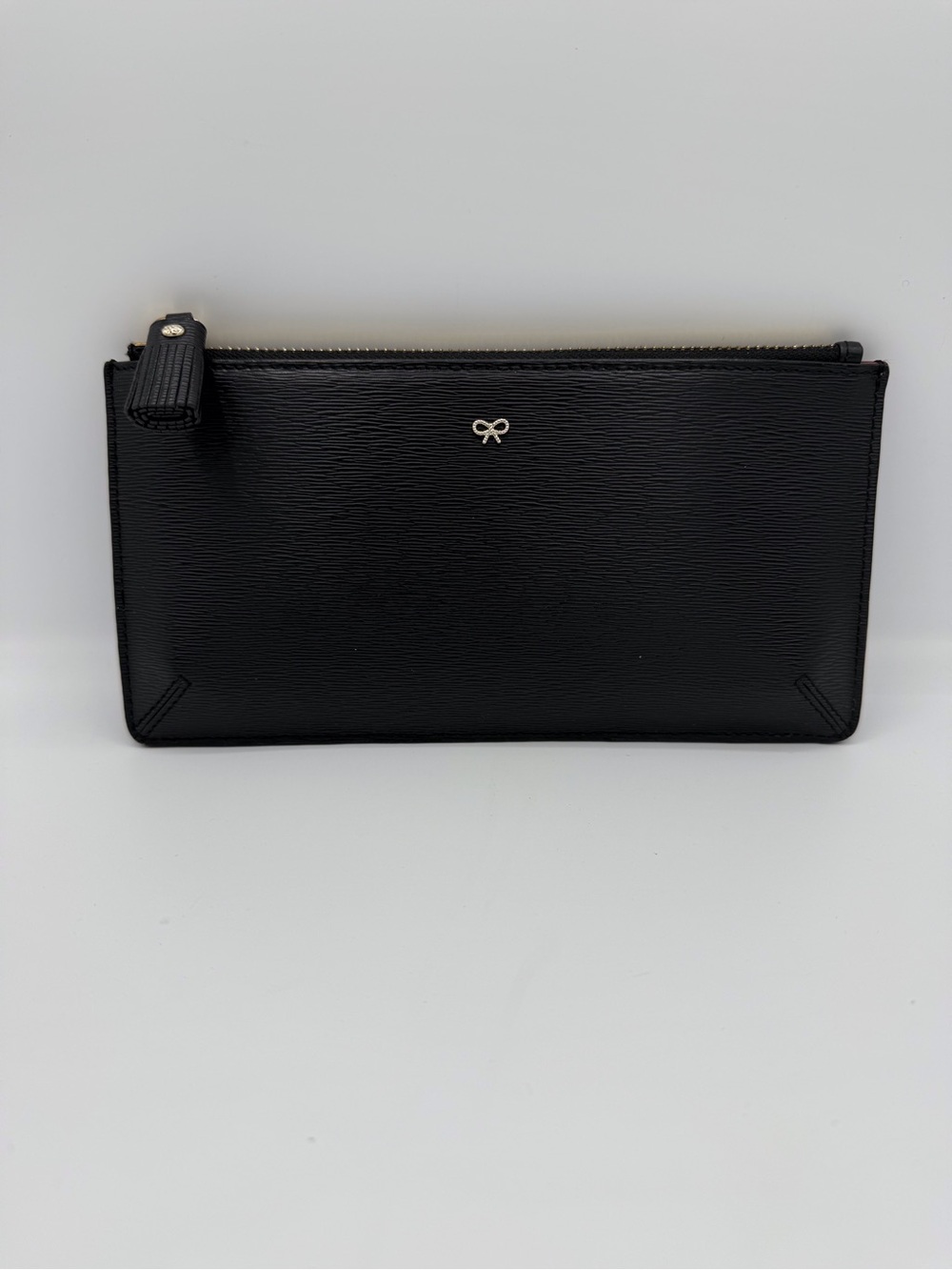 Anya Hindmarch Bespoke Small Loose Pocket Black Leather Pouch